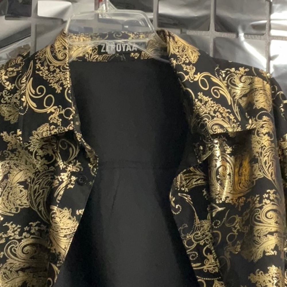 Zeroyaa - Button Down - Gold Black - XL